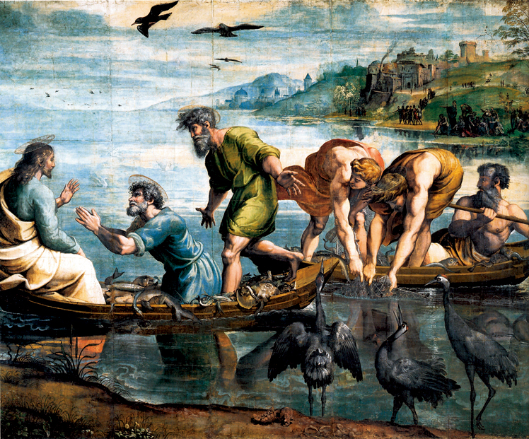   拉斐尔·桑西  Raffaello Santi网住神奇的鱼